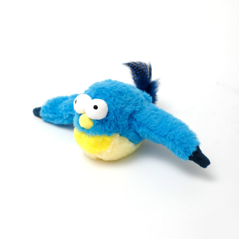 Plush Toy Making Sound Electric Fish Jumping Winged Bird